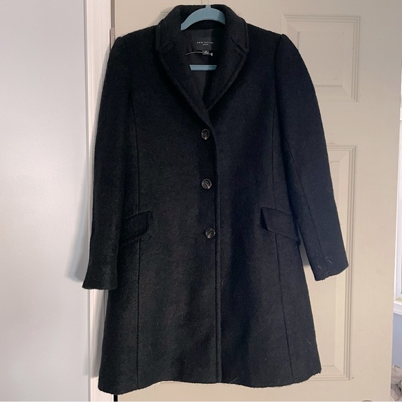 Ann Taylor Jackets & Blazers - Ann Taylor Petite XS Black Wool Coat